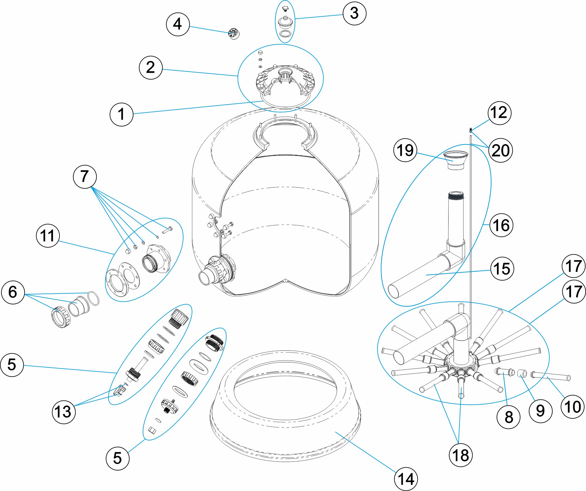 FILTRO BERLIN SALIDA LATERAL D.900