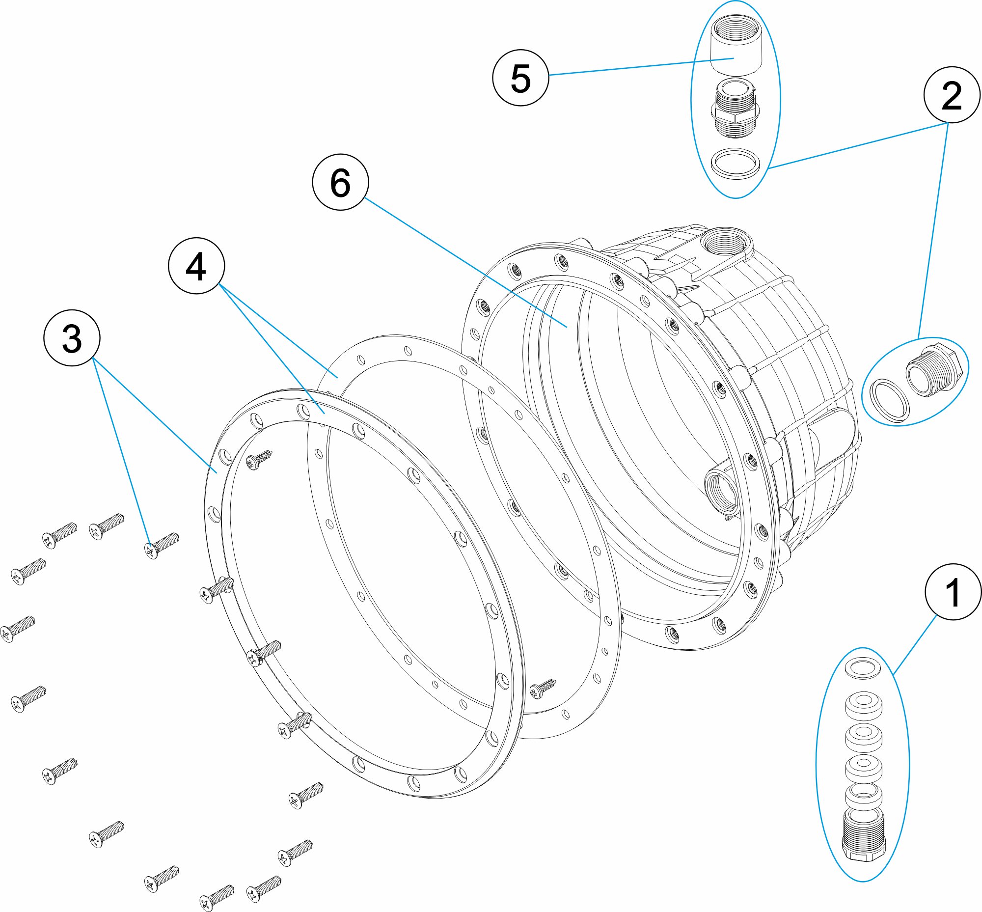 NICHO PROYECTOR STANDARD PISCINA PREFABRICADA