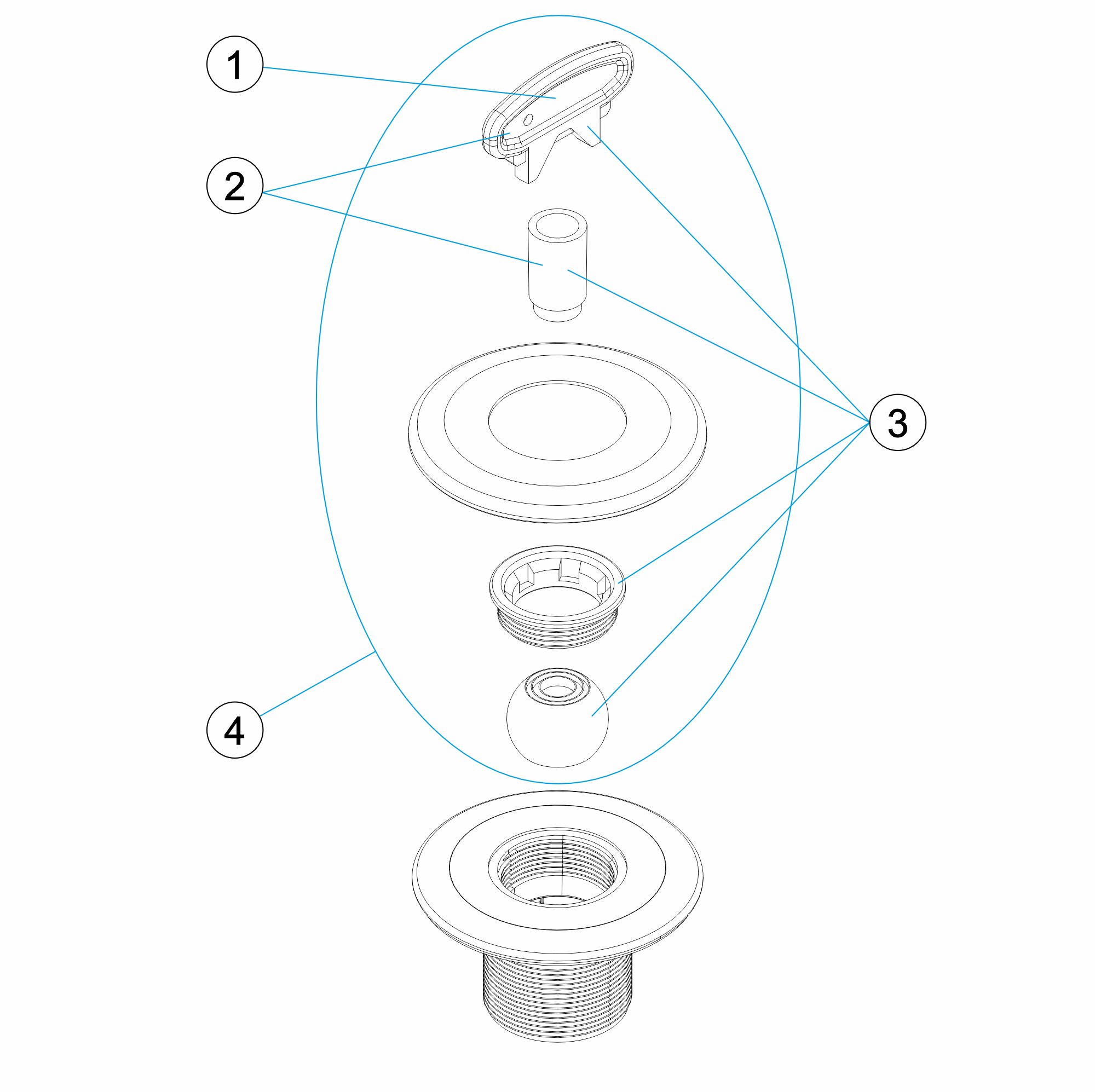 BOQUILLA IMPULSION PISCINA HORMIGON