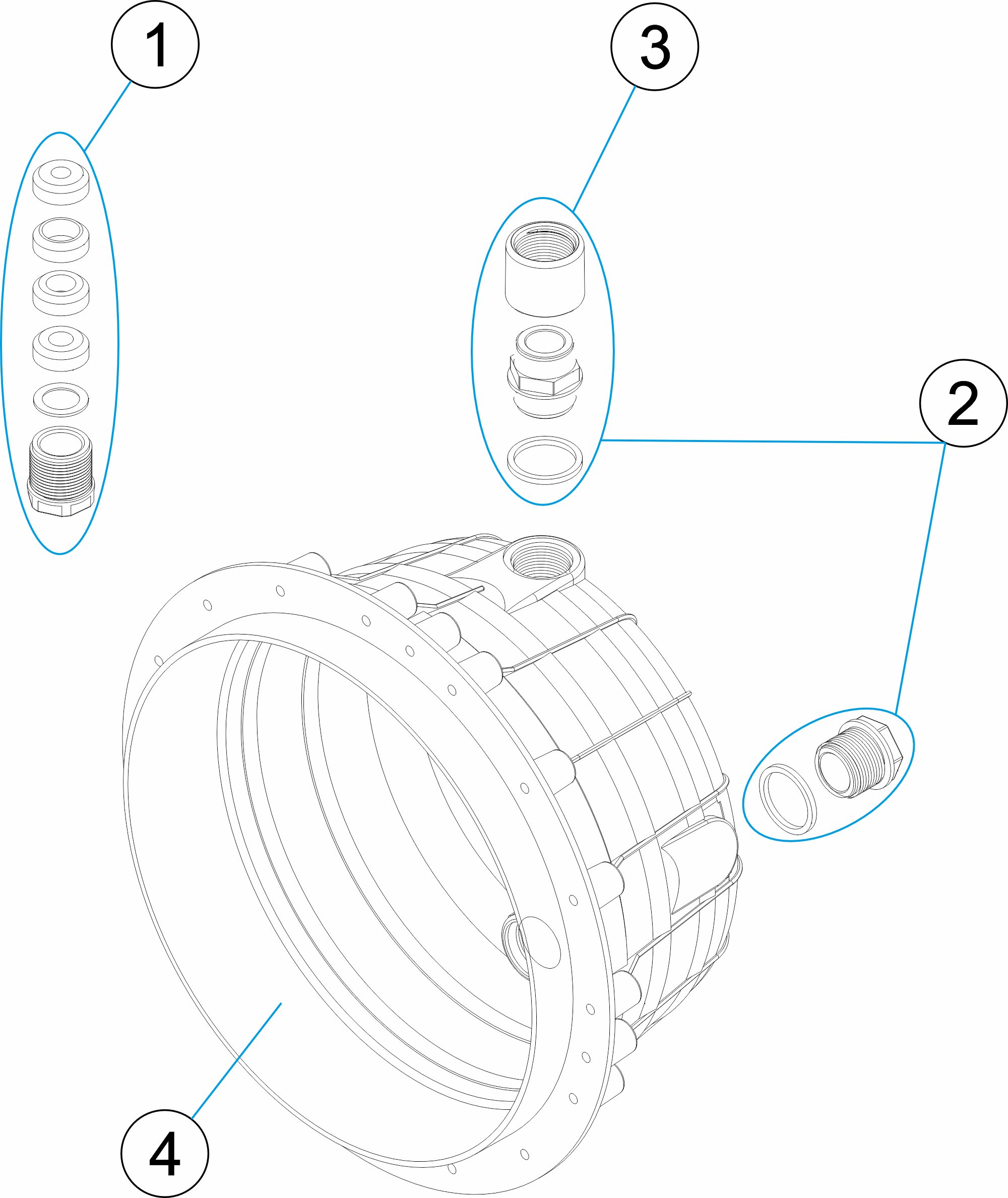 NICHO PROYECTOR PISCINA HORMIGON STD Y NF BARACUDA