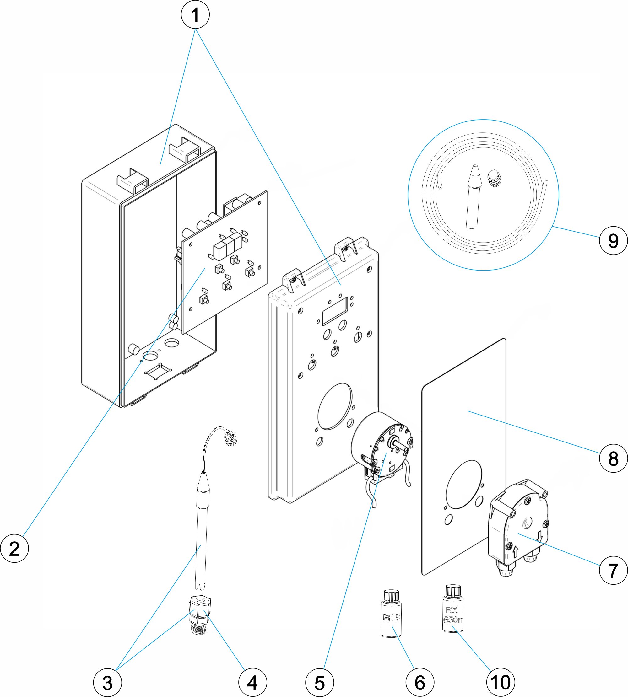 MYPOOL REDOX 1,6L 1,5 BAR 230V CON KIT