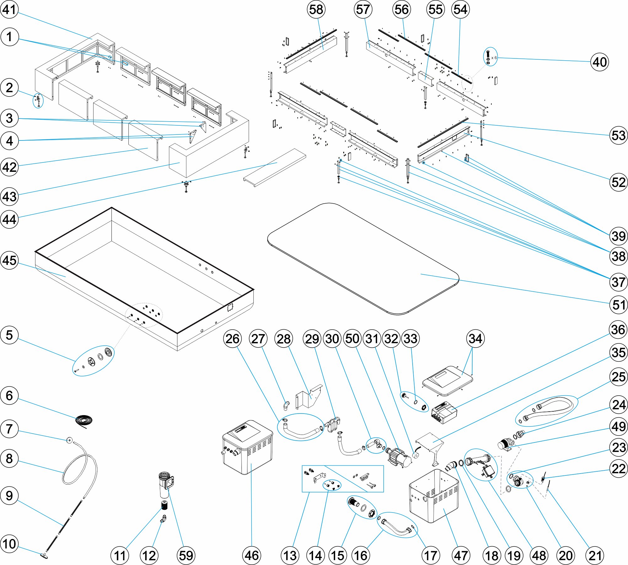 PISC PLAYA VH 220X420 BLANCO