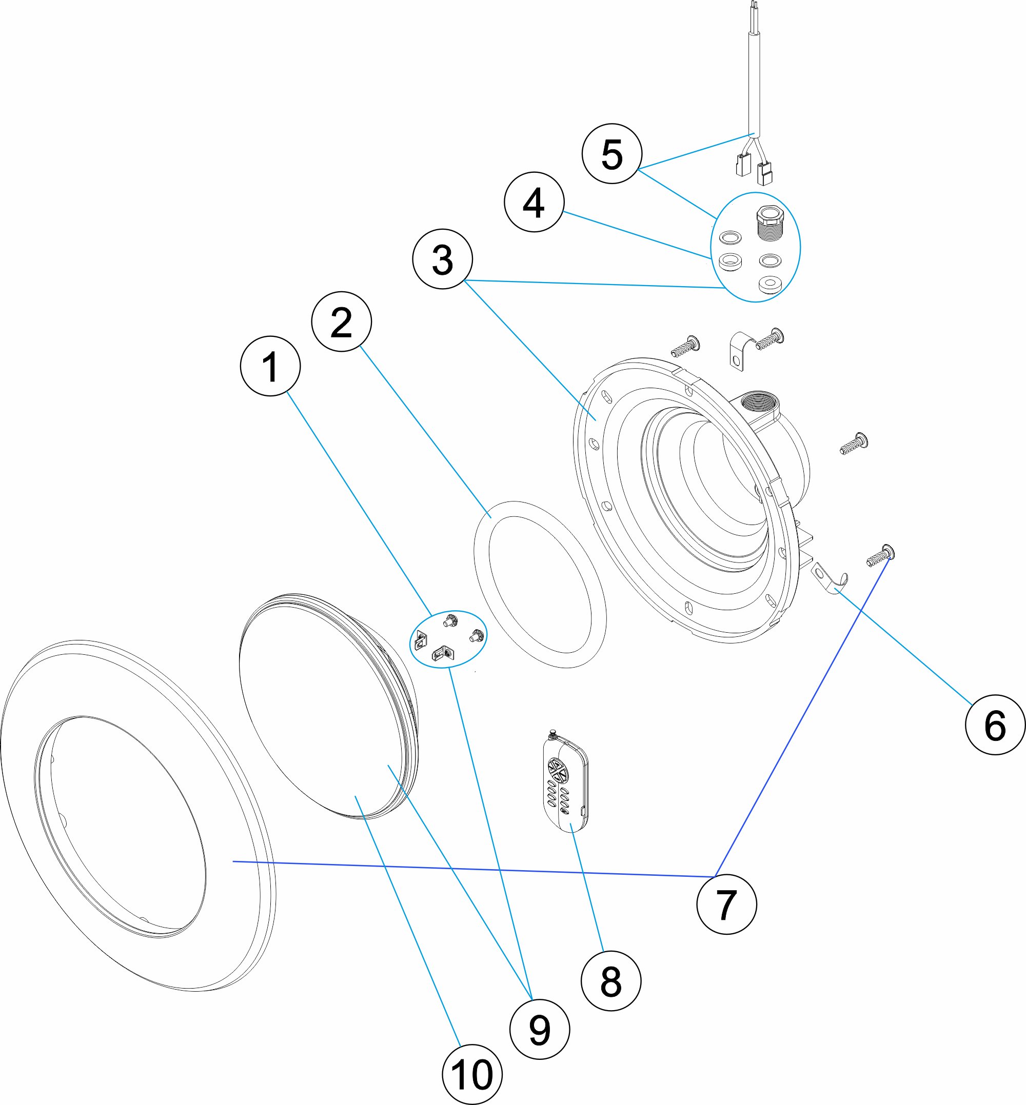 PROYECTOR LEDS PAR56 GRIS