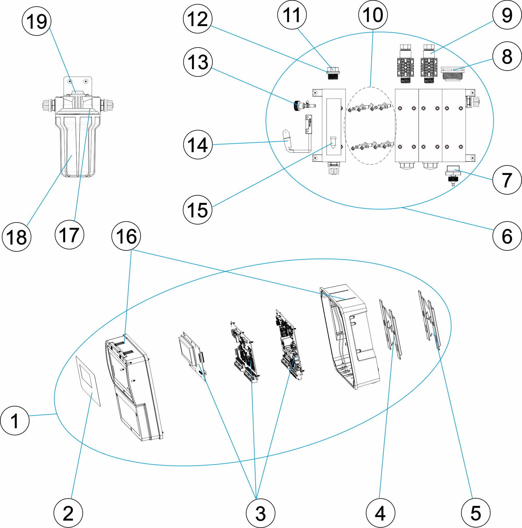 Controler pH/ORP/Cloro libre a