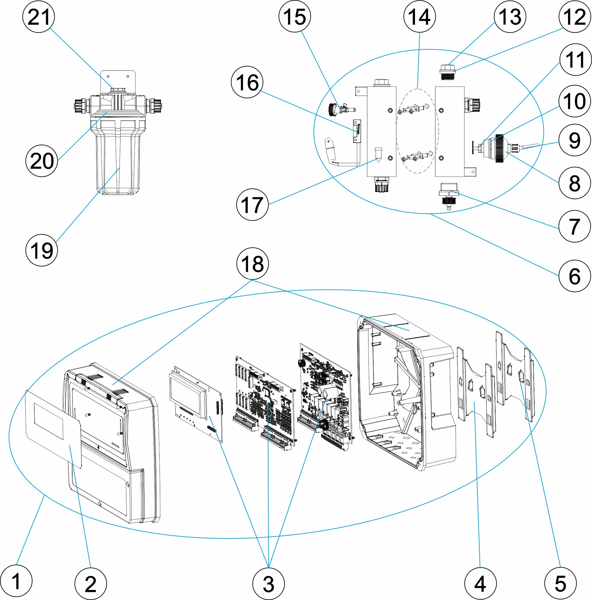 Controller Cl libre galvánico