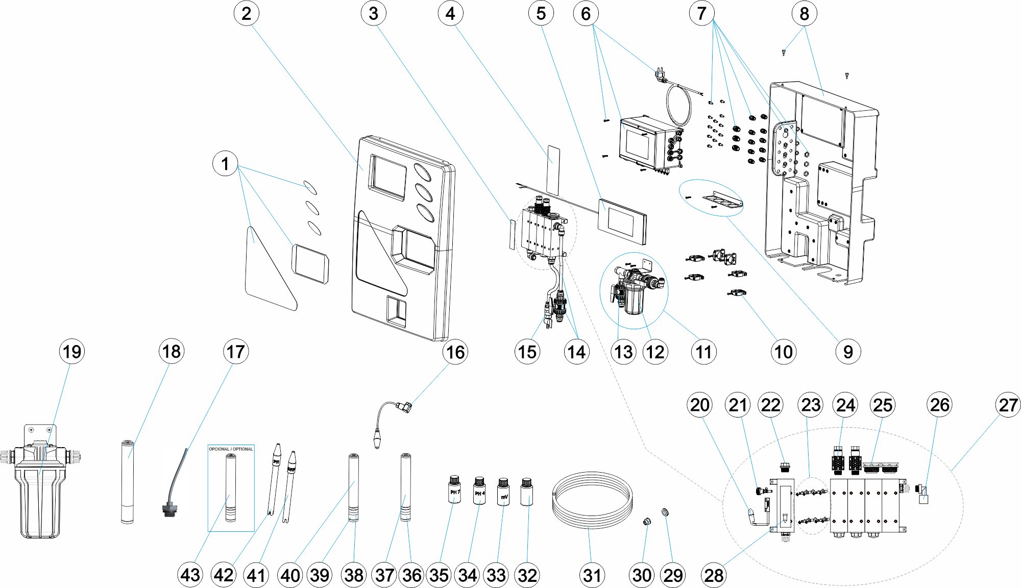 GUARDIAN POOL NN 3 pH/ppm Cl