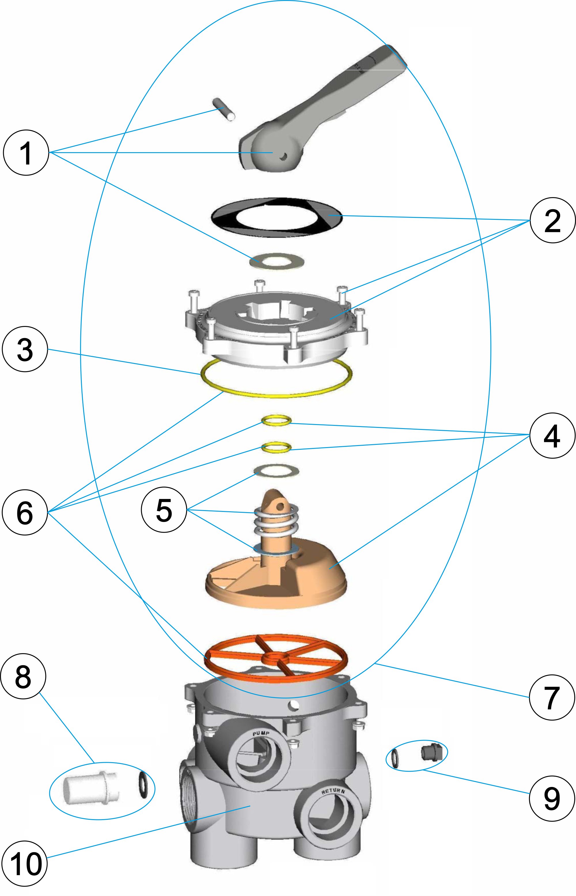 VALVULA SELECTORA 1 ½