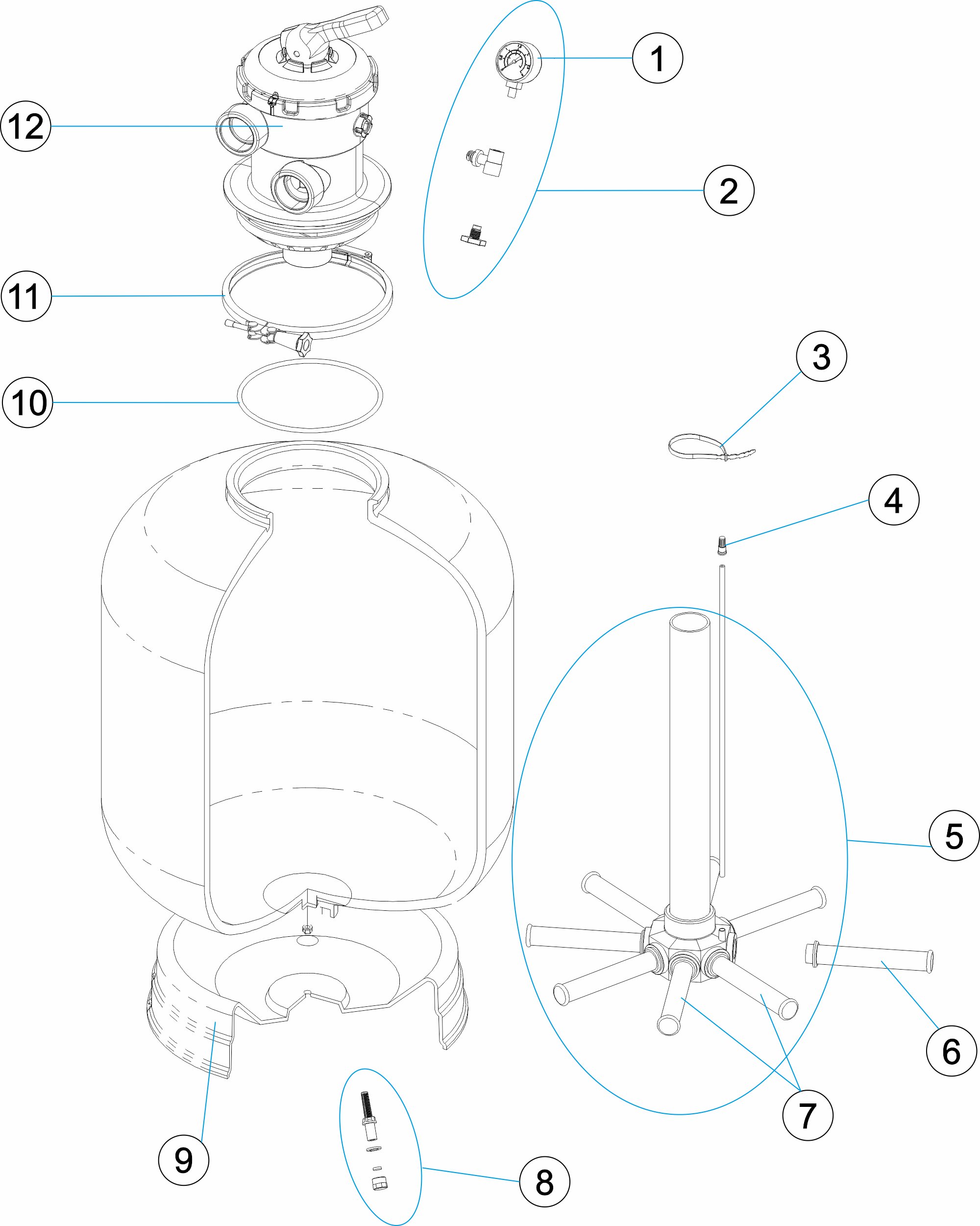 FILTRO CORINTO VALVULA TOP