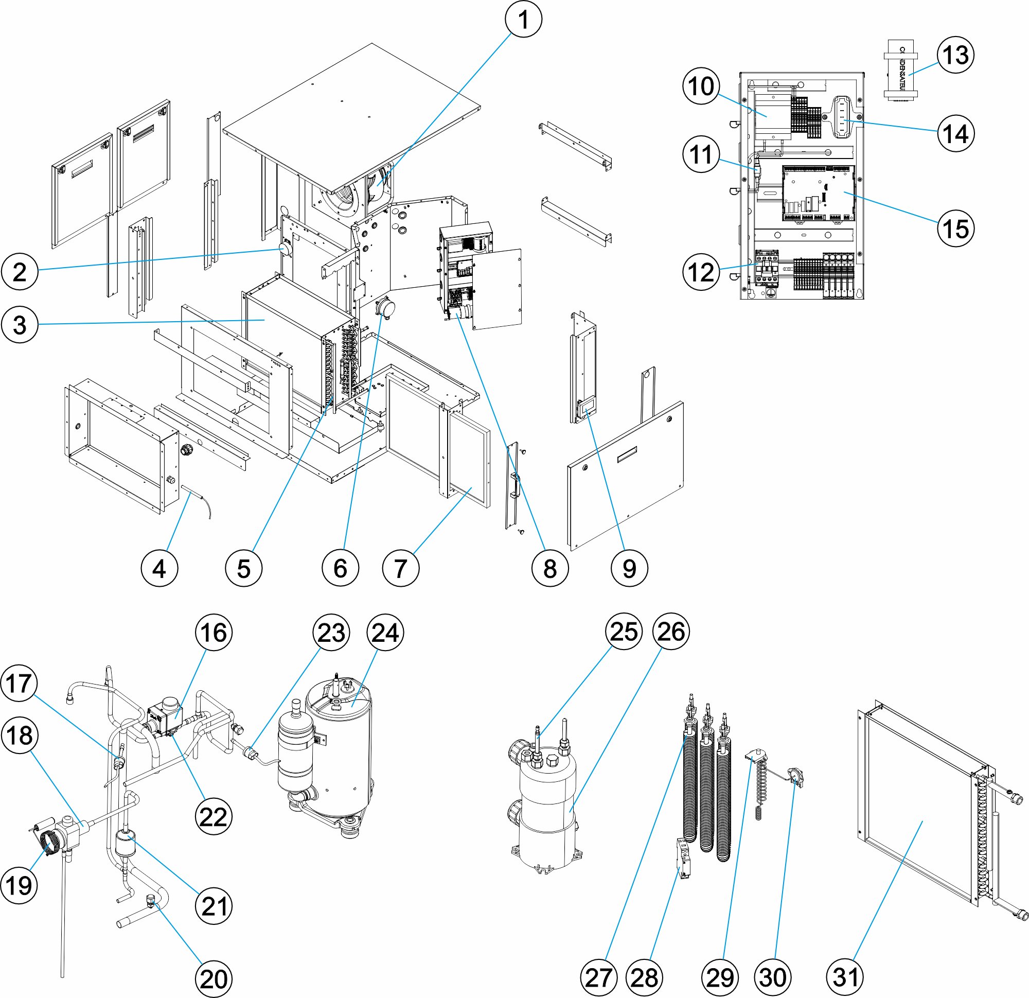 DF2 05 ThreePhase Ducted Titanium conden