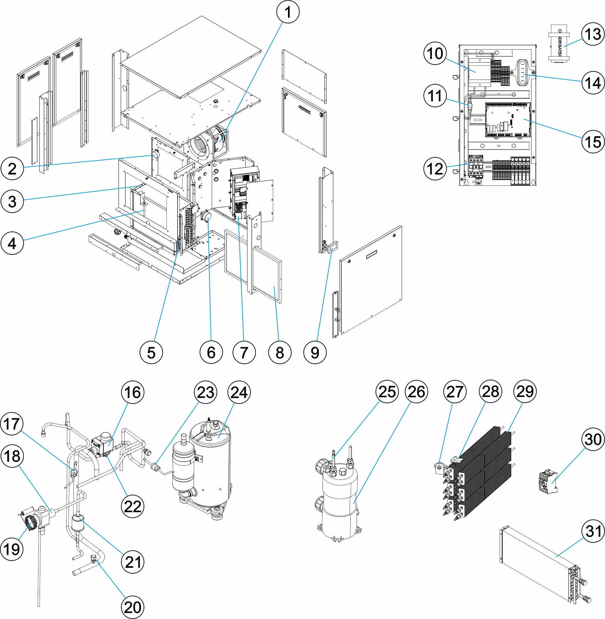 DF2 08 ThreePhase Through Wall Tit.Cond.