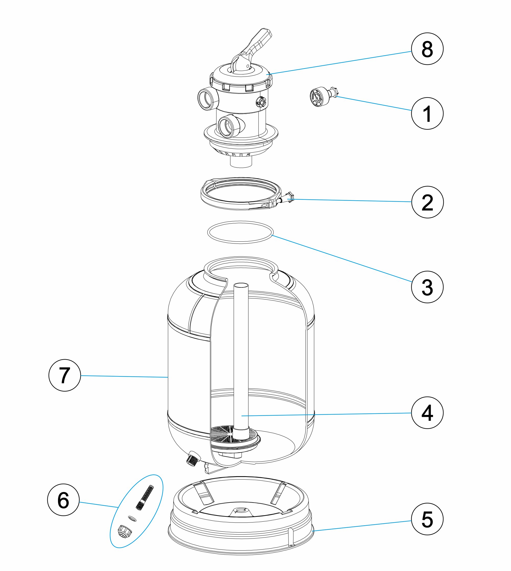 FILTRO BARACUDA Ø400 1,5