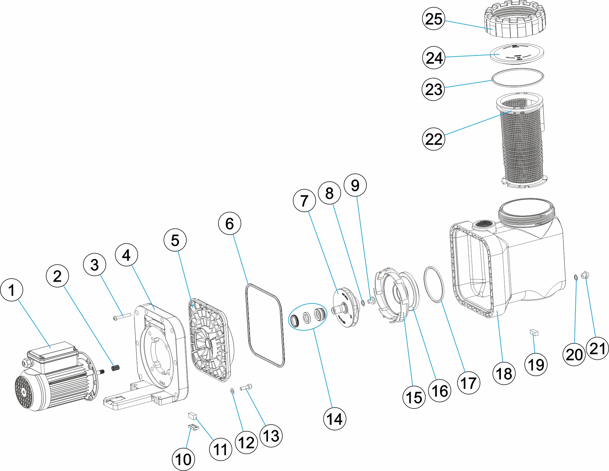 PERFOM PLUS 15, 3~,  0,55KW