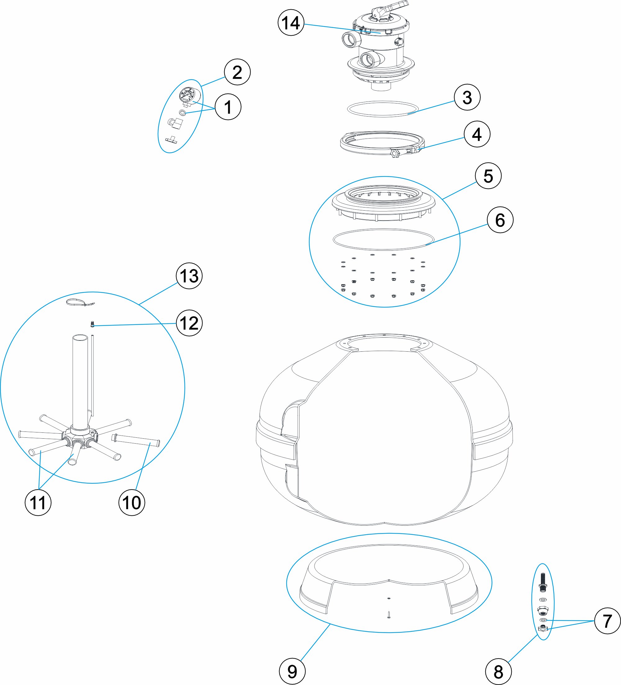 FILTRO BARACUDA Ø600 1.5