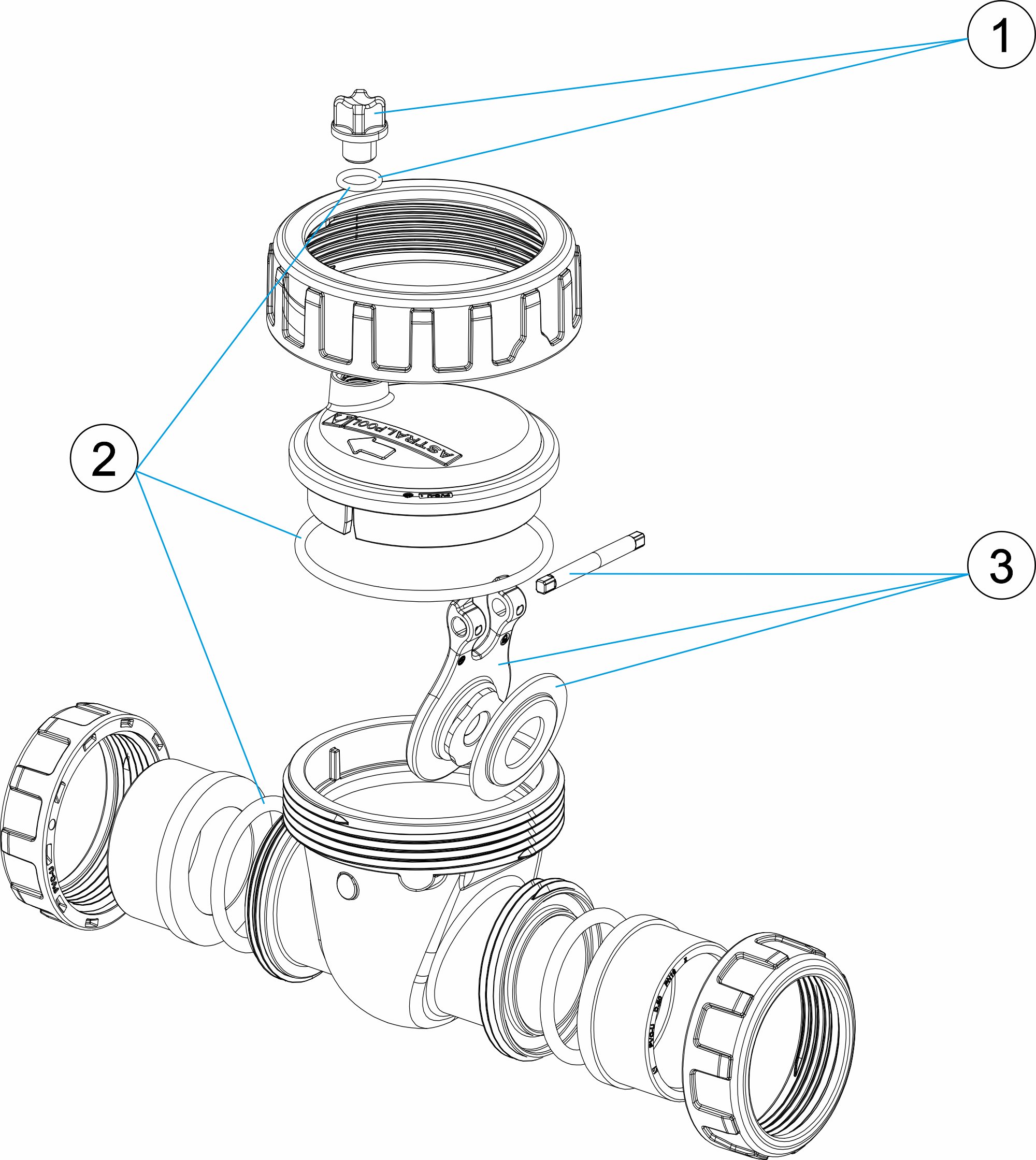 VÁLVULA SWING CHECK SIN MUELLE Ø50