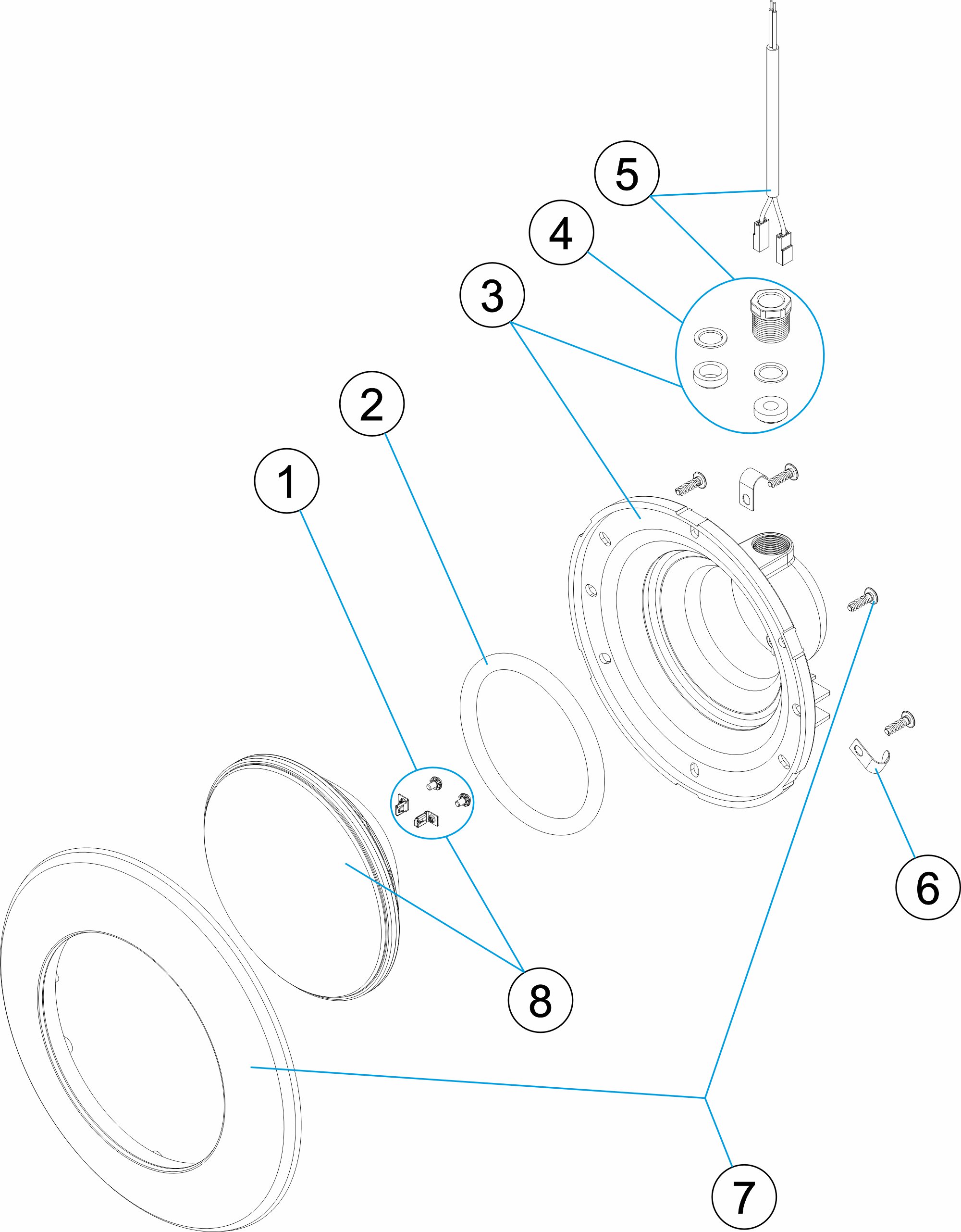 PROYECTOR LED EAS AQ. RGB 900 BEIGE