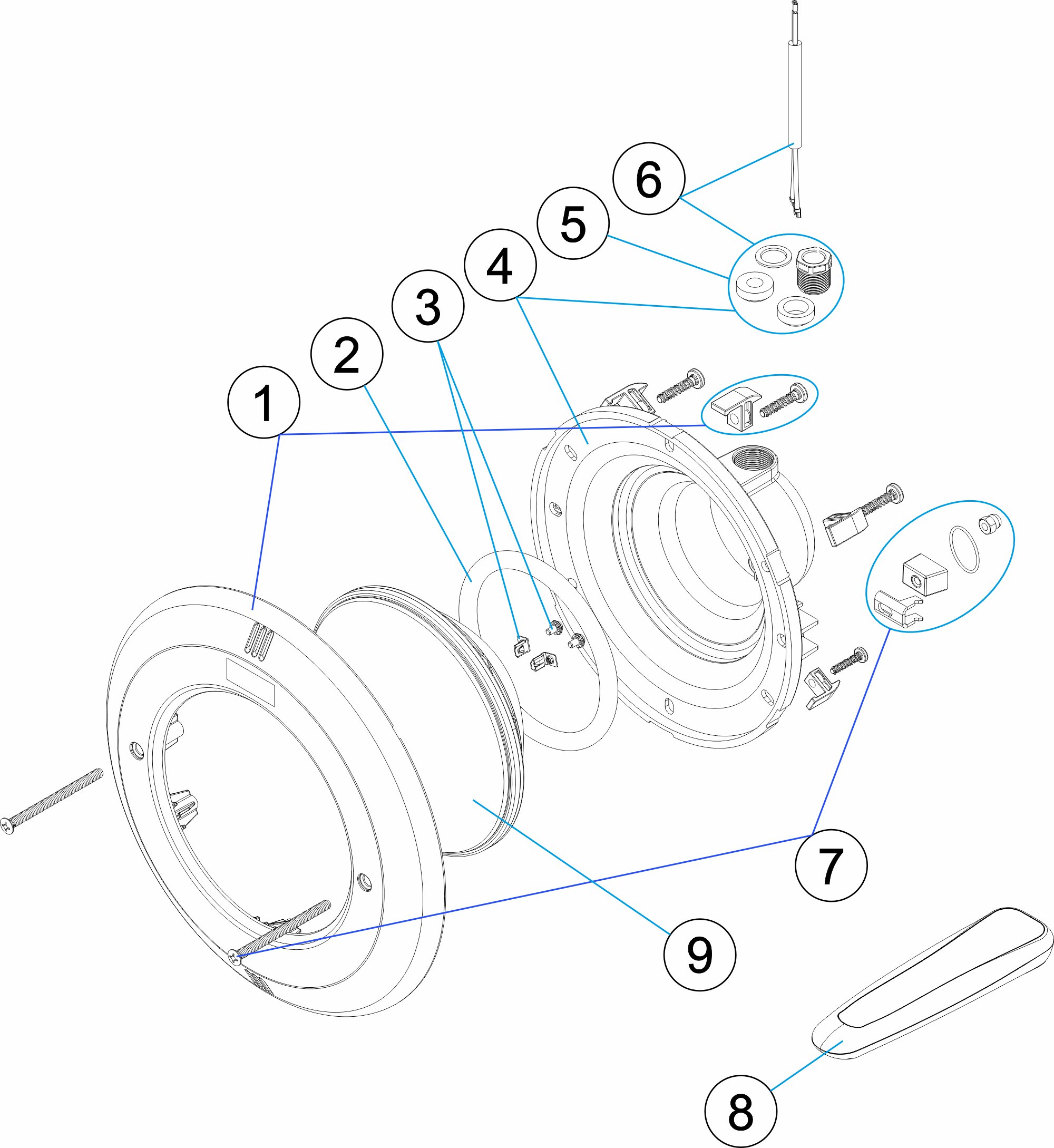 PROYECTOR LED STD 22W 1100+MAN BARACUDA
