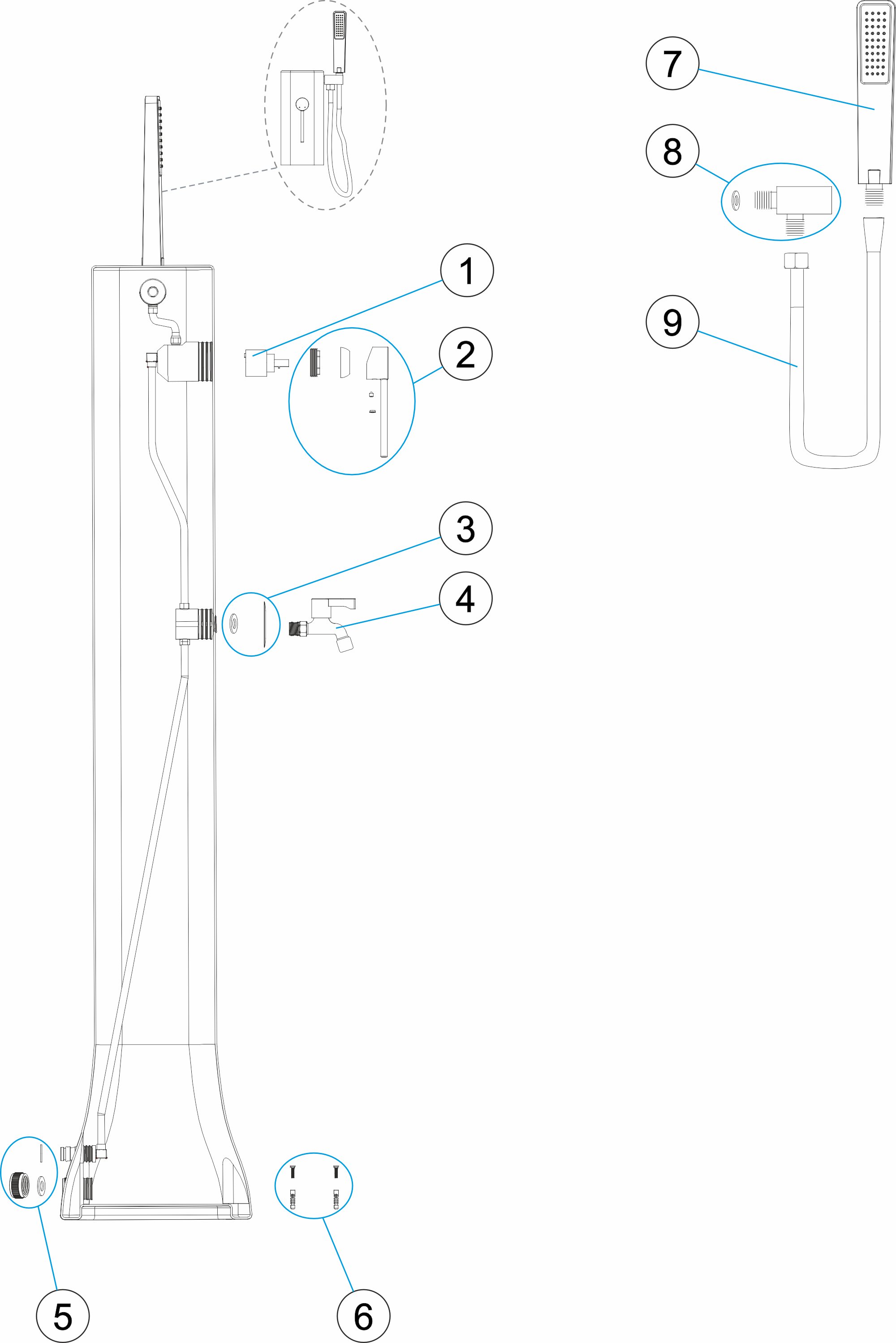 DUCHA SOLAR LIVELY MINI